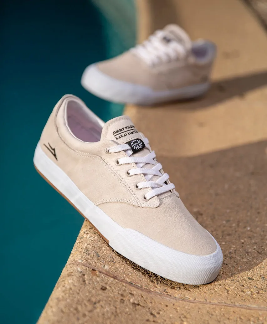 Wilkins - White Suede