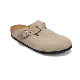 Women's Boston Braid Narrow Taupe Suede